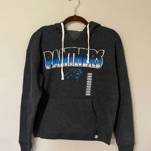 Women's Carolina Panthers Hooded Sweatshirt, Made by 47, Size Small, NWT